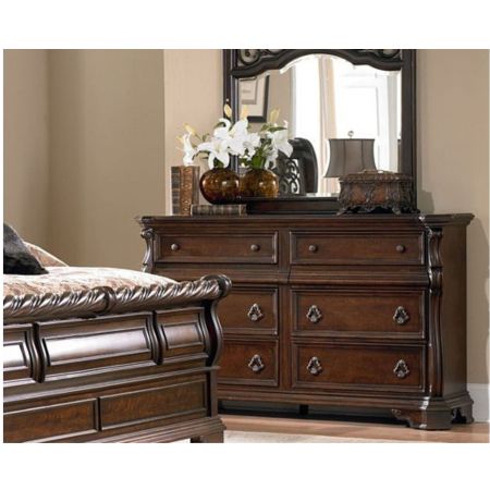 Royal Imperial Scroll Carved Solid Wood King Size Bed - Image 2