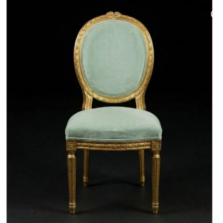 Royal Luxury Marble Top 6-Seater Dining Table Set with Upholstered Chairs - Image 3