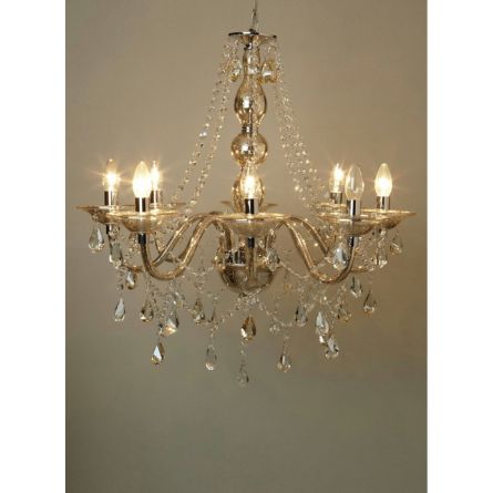 Imperial Crystal Elegance Chandelier – 6 Light Luxury Hanging Ceiling Lamp