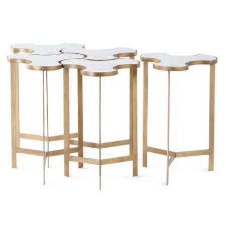 Modern Clover Nesting Side Table Set
