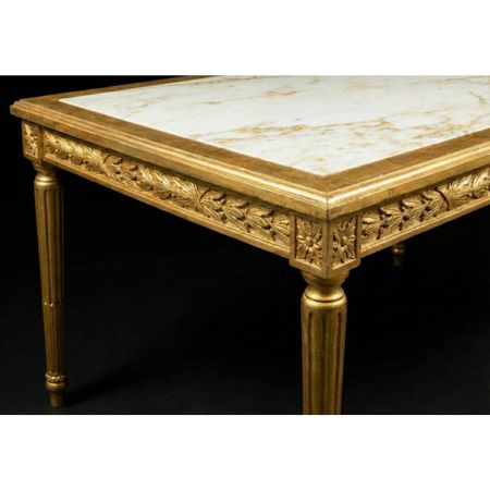 Royal Luxury Marble Top 6-Seater Dining Table Set with Upholstered Chairs - Image 5