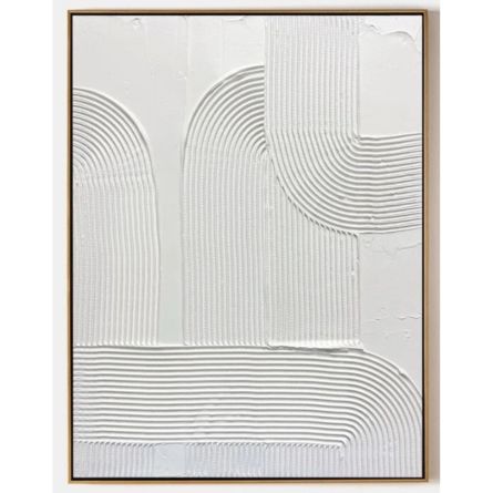 Ivory Arch Textured Abstract Wall Art