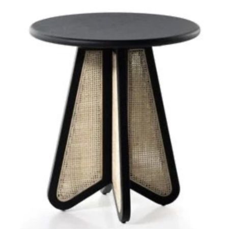 Modern Cane Accent Side Stool