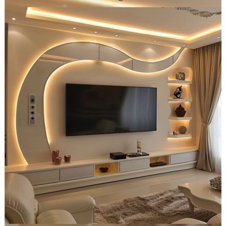 Aura Curve Luxury LED TV Unit