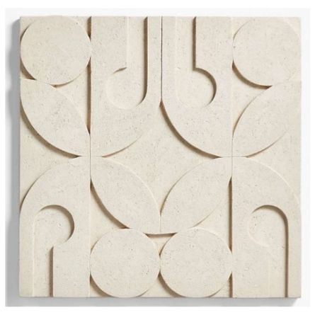 Modern Geometric Textured Wall Art Panel
