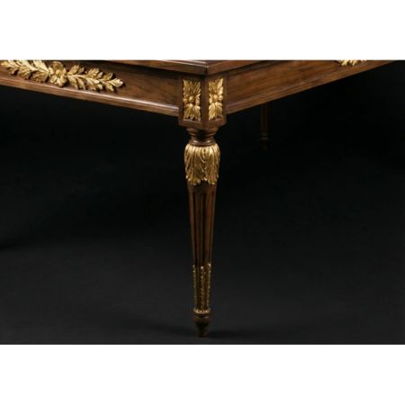 Royal Classic Solid Wood 6-Seater Dining Table Set with Upholstered Chairs - Image 7