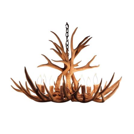 Luxury Rustic Antler Chandelier Pendant Light