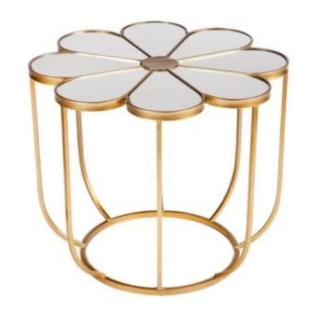 Modern Flower-Shaped Accent Side Table