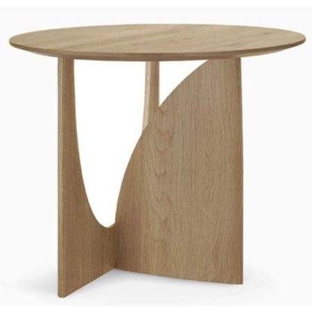 Modern Round Wooden Accent Side Stool