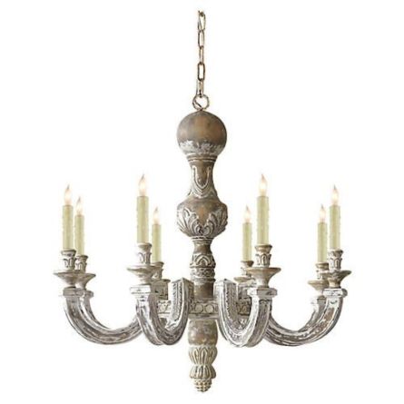 Vintage French Country Candle Chandelier