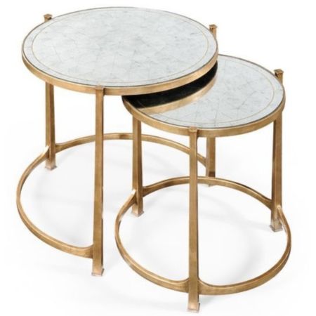 Modern Round Nesting Side Table Set