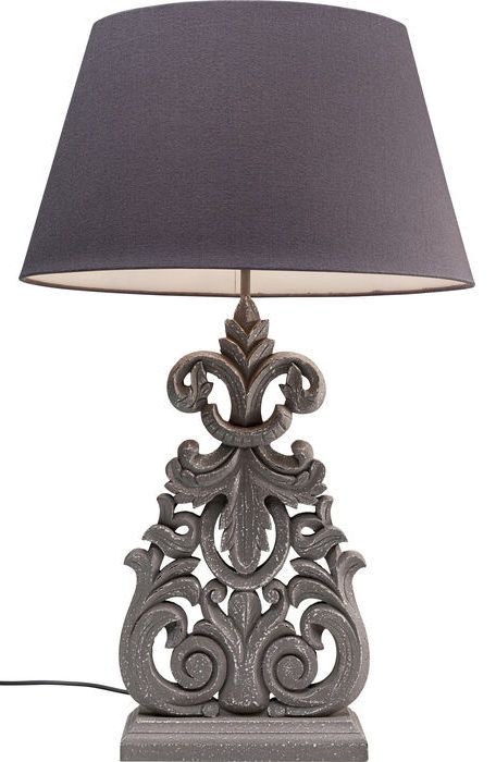 Royal Heritage Carved Table Lamp – Luxury Decorative Accent Lamp