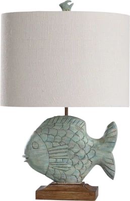 Ocean Breeze Fish Table Lamp – Coastal Decorative Accent Lamp