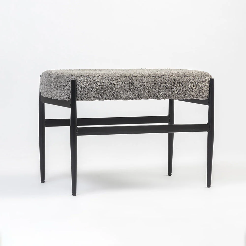 Modern Upholstered Accent Stool - Image 3