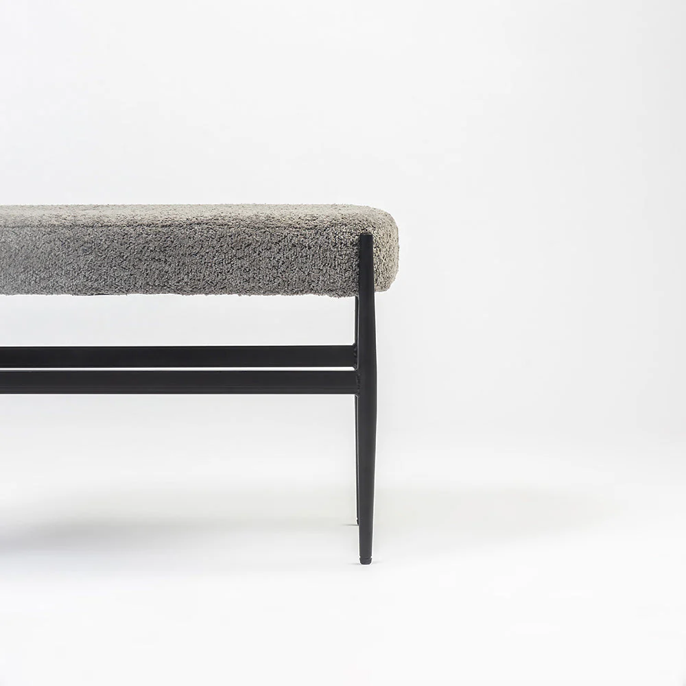 Modern Upholstered Accent Stool - Image 4