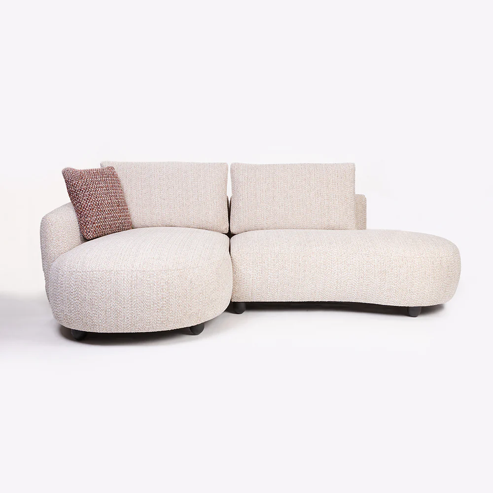 Modern 3 Seater Fabric Sofa with Cushions - Image 5