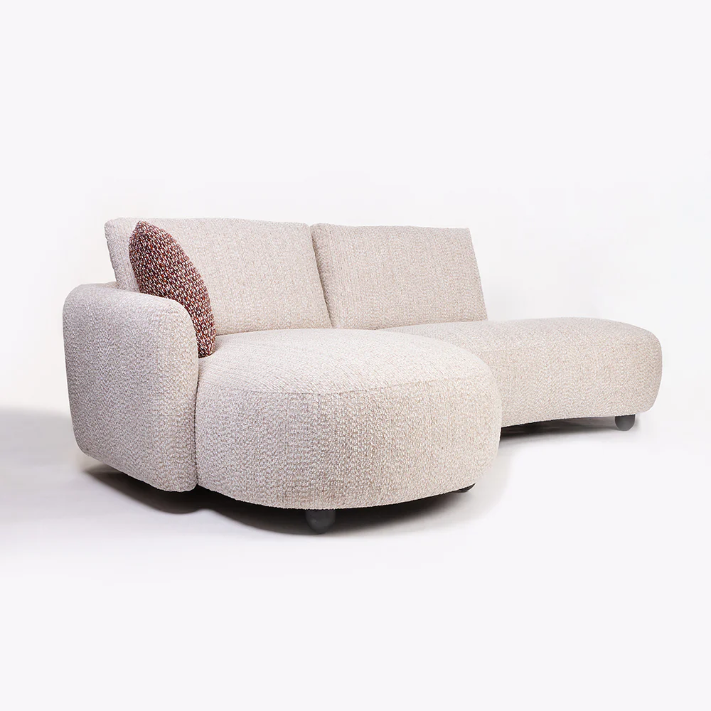 Modern 3 Seater Fabric Sofa with Cushions - Image 6