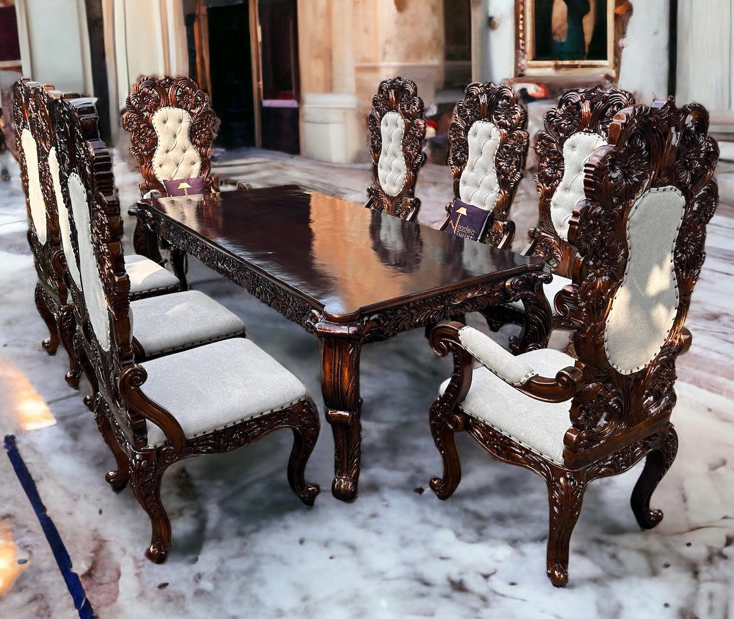 Luxury Designer 8 Seater Dining Table Set