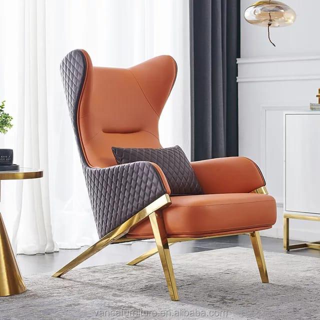 Luxe Wingback Accent Lounge Chair