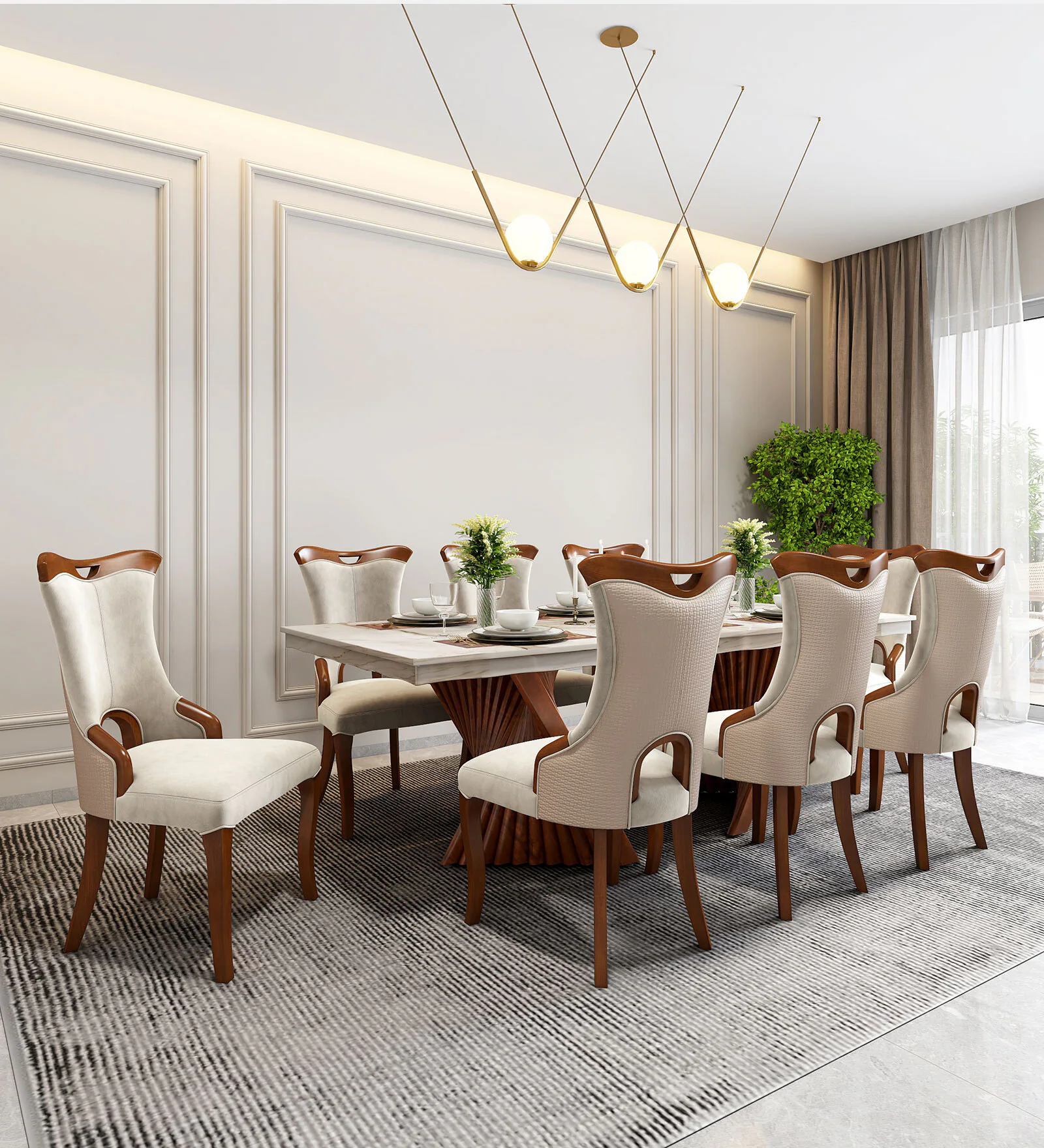 Luxury 8 Seater Modern Dining Table