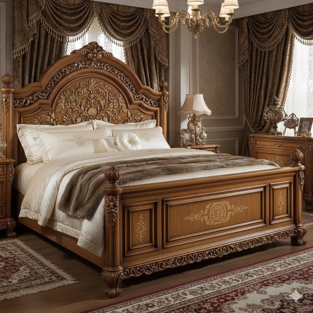 Luxury Classic Antique Bed-01