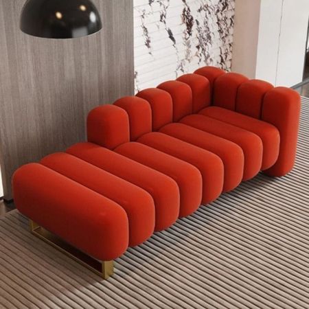 Scarlet Ripple Designer Sofa