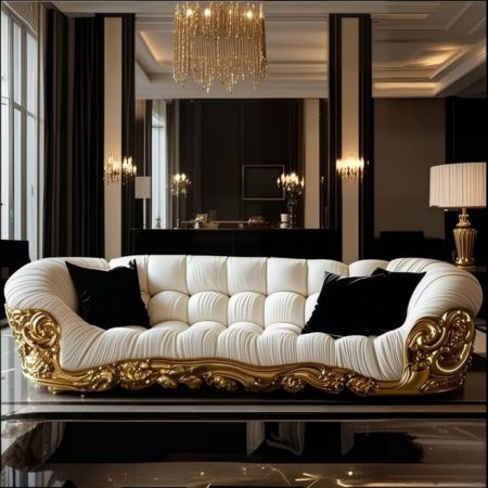 Imperial Gold Baroque Luxury Sofa