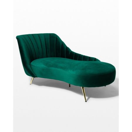 Emerald Luxe Chaise Lounge